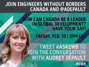 Twitter Q&A with Audrey Dépault on Feb. 10 at 3PM EST!