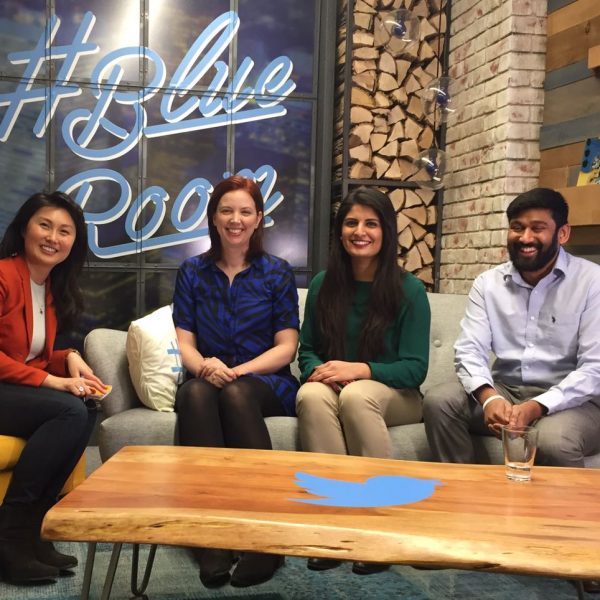 The EWB crew with Jennifer Hollett before our Twitter Q&A.